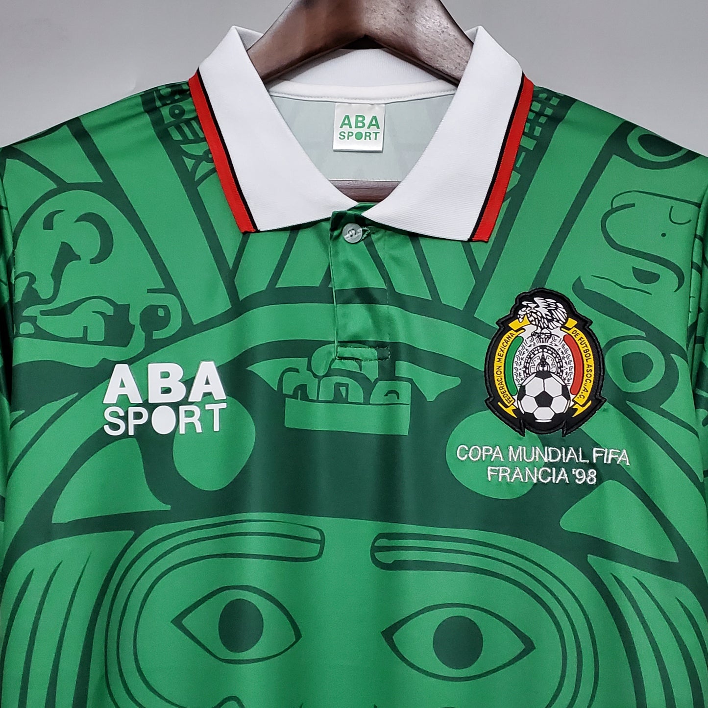 Mexico 1998 World Cup Retro Home Jersey