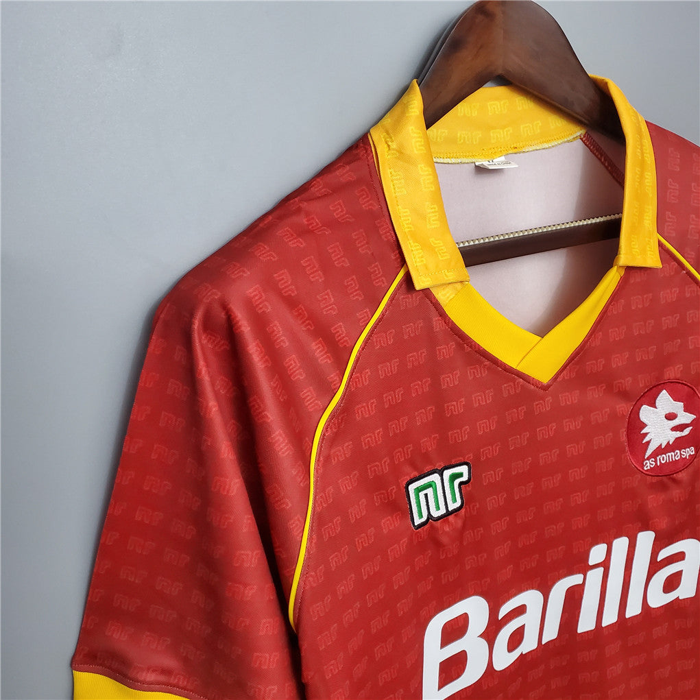 AS Roma 1990-91 Retro Home Jersey