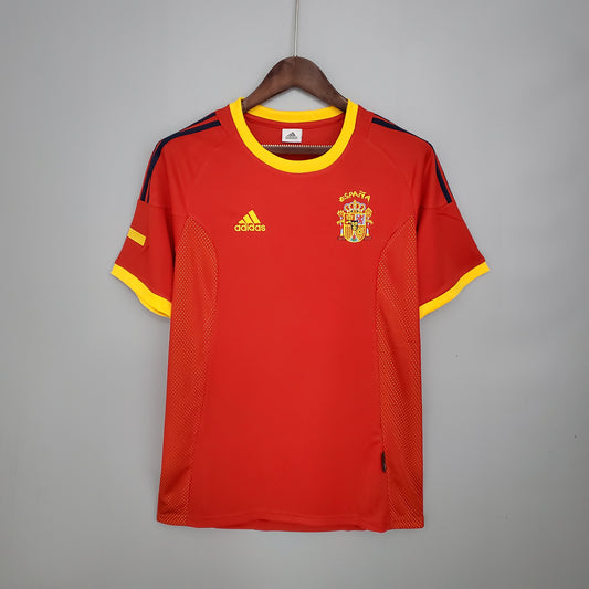 Spain 2002 Euros Home Jersey
